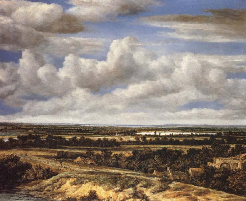 Philips Koninck An Extensive Landscape with a Road by a River oil painting image